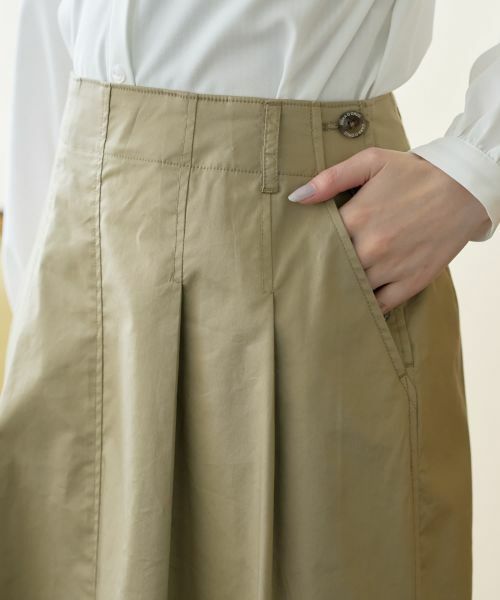 CARA O CRUZ / キャラ・オ・クルス ミニ・ひざ丈スカート | 洗えるサイドボタンフレアスカート | 詳細29