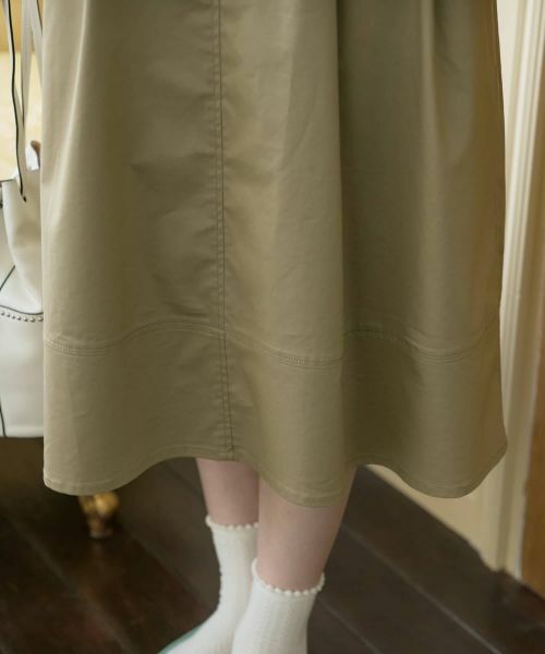 CARA O CRUZ / キャラ・オ・クルス ミニ・ひざ丈スカート | 洗えるサイドボタンフレアスカート | 詳細30