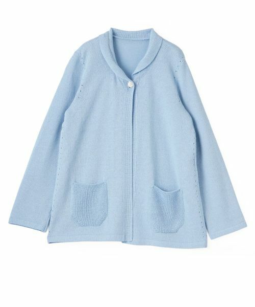 CARA O CRUZ / キャラ・オ・クルス カーディガン・ボレロ | 洗える UVケア カーディガン（スカイブルー）