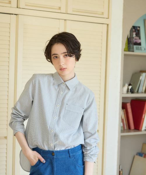 CARA O CRUZ / キャラ・オ・クルス シャツ・ブラウス | 洗える ストライプシャツ | 詳細1