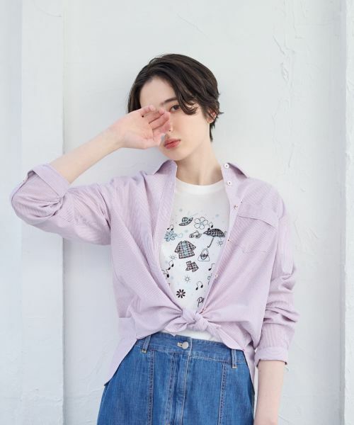 CARA O CRUZ / キャラ・オ・クルス シャツ・ブラウス | 洗える ストライプシャツ | 詳細4