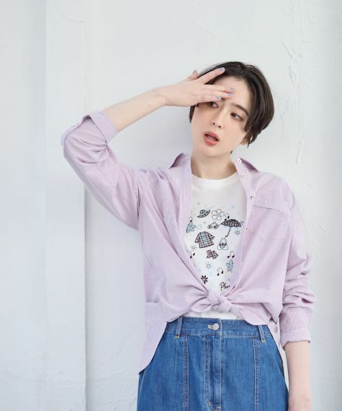 CARA O CRUZ / キャラ・オ・クルス シャツ・ブラウス | 洗える ストライプシャツ | 詳細5