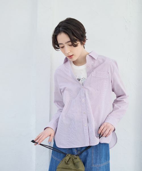 CARA O CRUZ / キャラ・オ・クルス シャツ・ブラウス | 洗える ストライプシャツ | 詳細7