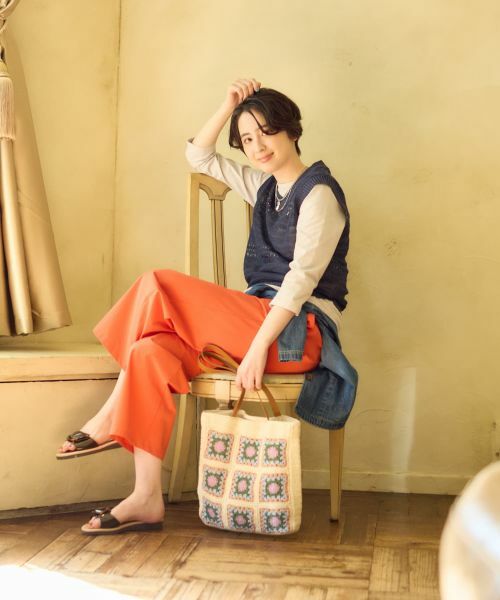 CARA O CRUZ / キャラ・オ・クルス テーラードジャケット | 透かし編みニットベスト【CoC by CARA O CRUZ】 | 詳細10