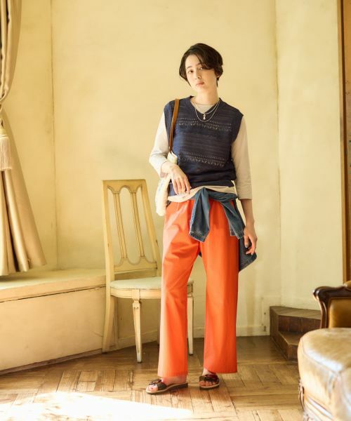 CARA O CRUZ / キャラ・オ・クルス テーラードジャケット | 透かし編みニットベスト【CoC by CARA O CRUZ】 | 詳細11