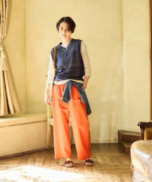 CARA O CRUZ / キャラ・オ・クルス テーラードジャケット | 透かし編みニットベスト【CoC by CARA O CRUZ】 | 詳細12