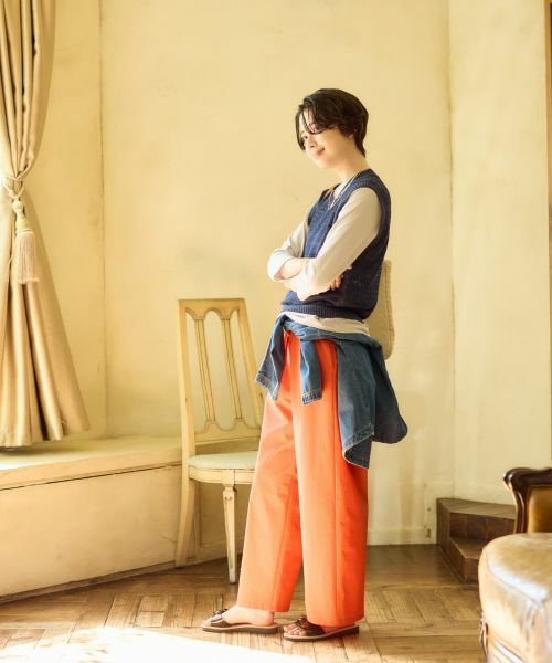 CARA O CRUZ / キャラ・オ・クルス テーラードジャケット | 透かし編みニットベスト【CoC by CARA O CRUZ】 | 詳細13