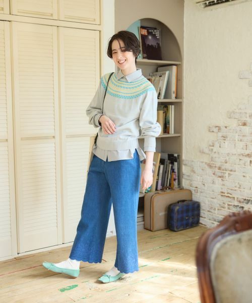 CARA O CRUZ / キャラ・オ・クルス デニムパンツ | 刺繍デニムパンツ | 詳細7