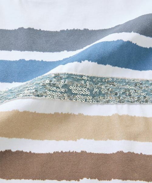 CARA O CRUZ / キャラ・オ・クルス Tシャツ | 洗える マルチボーダーTシャツ【MUSETTI】 | 詳細22