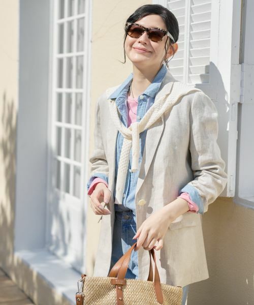 CARA O CRUZ / キャラ・オ・クルス テーラードジャケット | 麻のテーラードジャケット | 詳細2