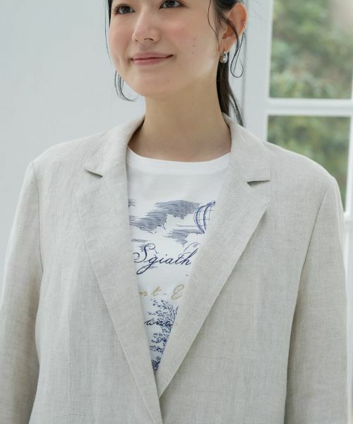 CARA O CRUZ / キャラ・オ・クルス テーラードジャケット | 麻のテーラードジャケット | 詳細21