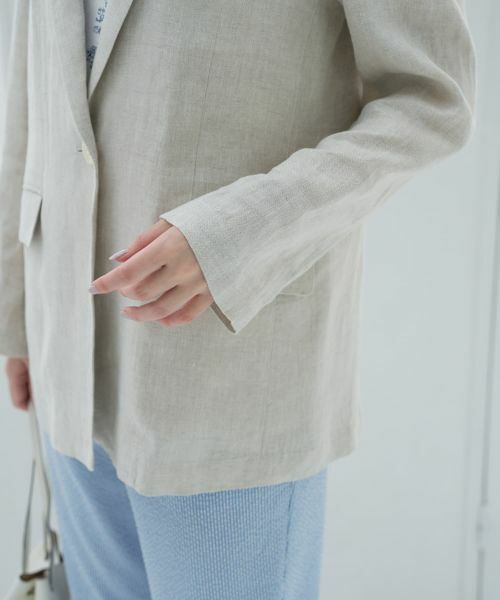 CARA O CRUZ / キャラ・オ・クルス テーラードジャケット | 麻のテーラードジャケット | 詳細22