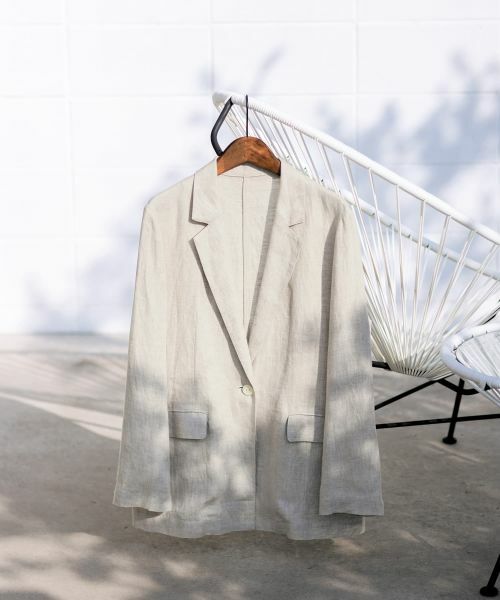 CARA O CRUZ / キャラ・オ・クルス テーラードジャケット | 麻のテーラードジャケット | 詳細26