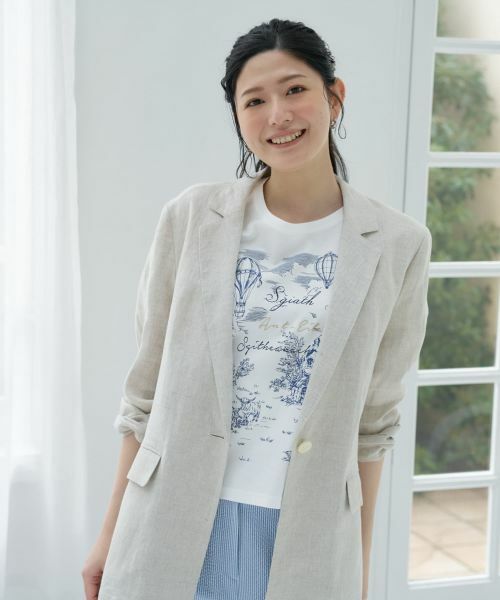 CARA O CRUZ / キャラ・オ・クルス テーラードジャケット | 麻のテーラードジャケット | 詳細4