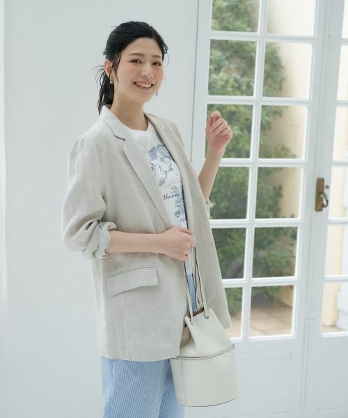 CARA O CRUZ / キャラ・オ・クルス テーラードジャケット | 麻のテーラードジャケット | 詳細5