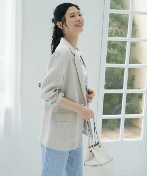 CARA O CRUZ / キャラ・オ・クルス テーラードジャケット | 麻のテーラードジャケット | 詳細8