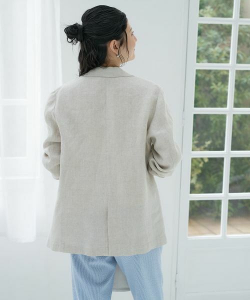 CARA O CRUZ / キャラ・オ・クルス テーラードジャケット | 麻のテーラードジャケット | 詳細9