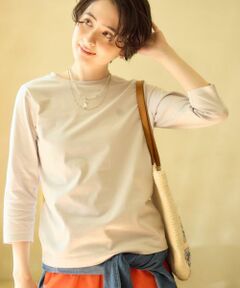 CARA O CRUZ / キャラ・オ・クルス カットソー | ロゴ刺繍クルーネックカットソー