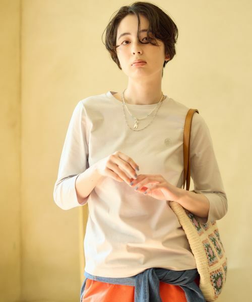 CARA O CRUZ / キャラ・オ・クルス カットソー | ロゴ刺繍クルーネックカットソー | 詳細14