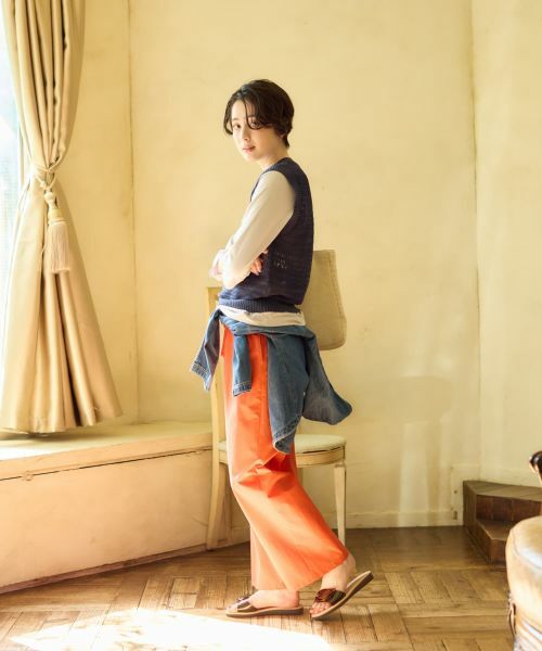 CARA O CRUZ / キャラ・オ・クルス カットソー | ロゴ刺繍クルーネックカットソー | 詳細18