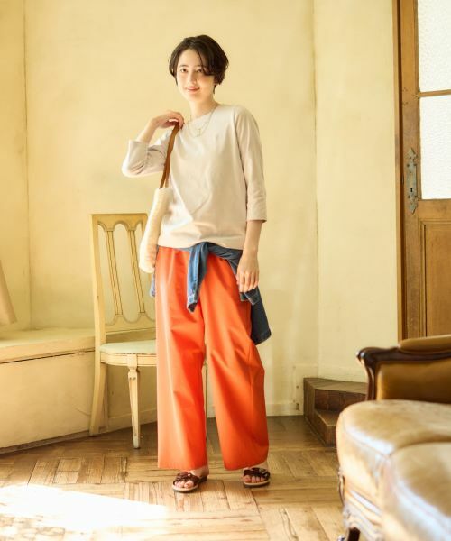 CARA O CRUZ / キャラ・オ・クルス カットソー | ロゴ刺繍クルーネックカットソー | 詳細20