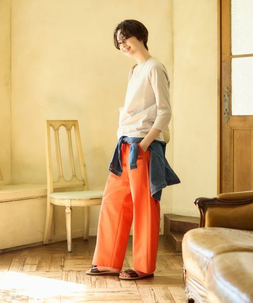 CARA O CRUZ / キャラ・オ・クルス カットソー | ロゴ刺繍クルーネックカットソー | 詳細21