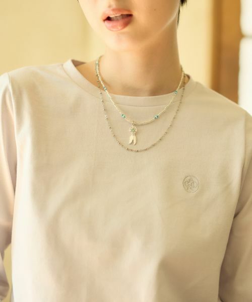 CARA O CRUZ / キャラ・オ・クルス カットソー | ロゴ刺繍クルーネックカットソー | 詳細28