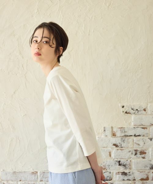 CARA O CRUZ / キャラ・オ・クルス カットソー | ロゴ刺繍クルーネックカットソー | 詳細7