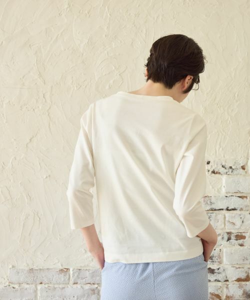 CARA O CRUZ / キャラ・オ・クルス カットソー | ロゴ刺繍クルーネックカットソー | 詳細8