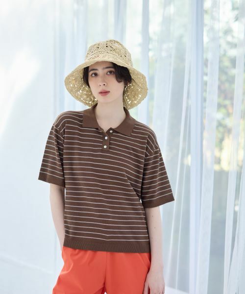 CARA O CRUZ / キャラ・オ・クルス ポロシャツ | ナローボーダーニットポロシャツ | 詳細1