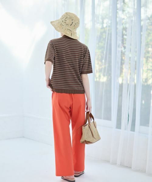 CARA O CRUZ / キャラ・オ・クルス ポロシャツ | ナローボーダーニットポロシャツ | 詳細11