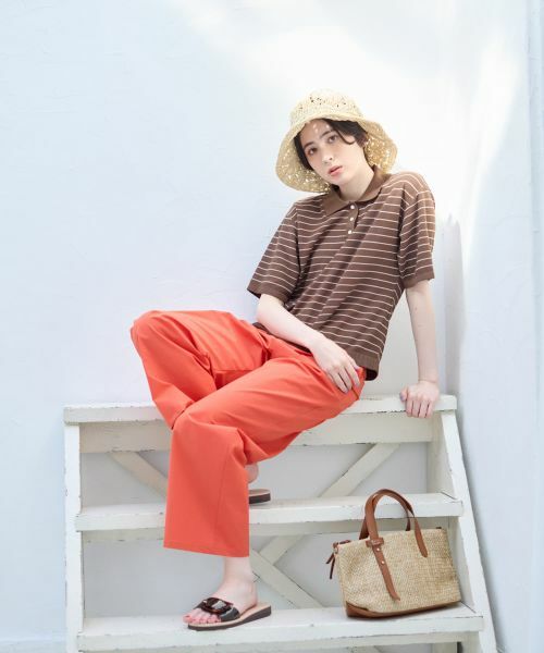 CARA O CRUZ / キャラ・オ・クルス ポロシャツ | ナローボーダーニットポロシャツ | 詳細12