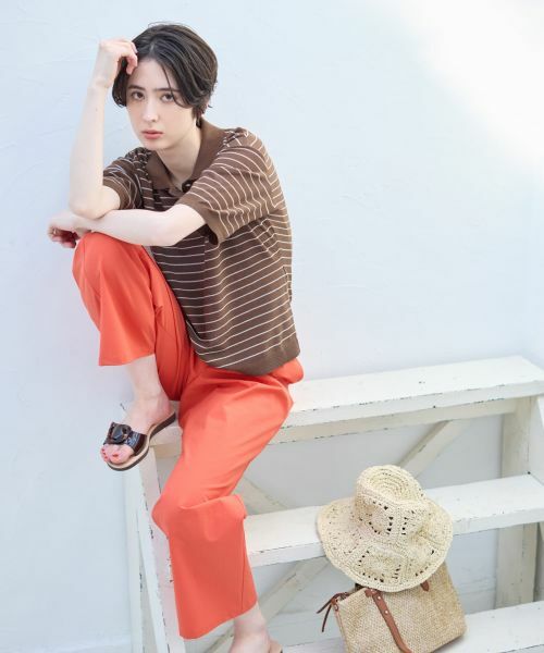 CARA O CRUZ / キャラ・オ・クルス ポロシャツ | ナローボーダーニットポロシャツ | 詳細15