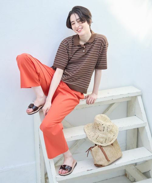 CARA O CRUZ / キャラ・オ・クルス ポロシャツ | ナローボーダーニットポロシャツ | 詳細16