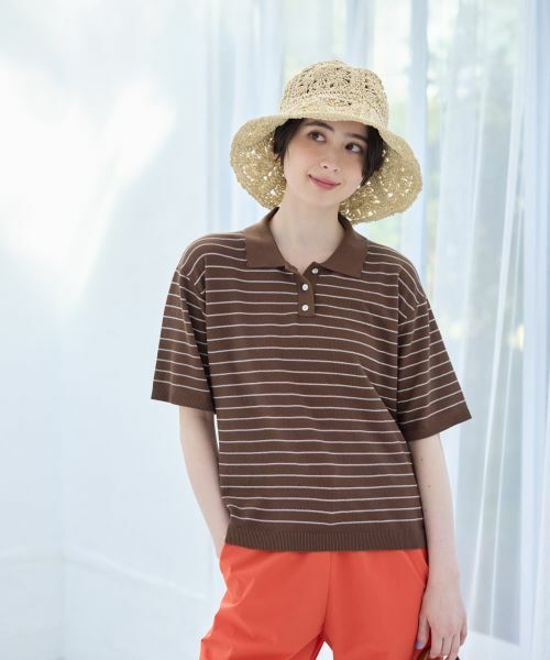 CARA O CRUZ / キャラ・オ・クルス ポロシャツ | ナローボーダーニットポロシャツ | 詳細2