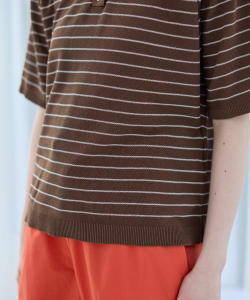 CARA O CRUZ / キャラ・オ・クルス ポロシャツ | ナローボーダーニットポロシャツ | 詳細20