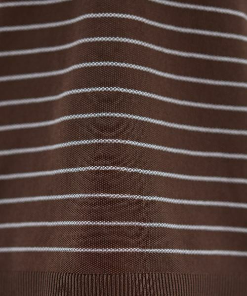 CARA O CRUZ / キャラ・オ・クルス ポロシャツ | ナローボーダーニットポロシャツ | 詳細21