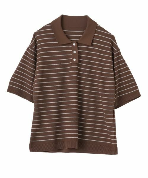 CARA O CRUZ / キャラ・オ・クルス ポロシャツ | ナローボーダーニットポロシャツ | 詳細22