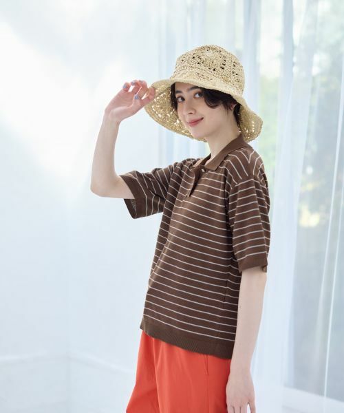 CARA O CRUZ / キャラ・オ・クルス ポロシャツ | ナローボーダーニットポロシャツ | 詳細5