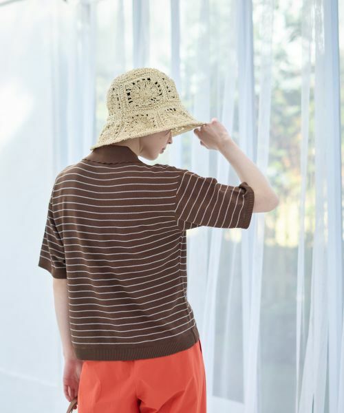 CARA O CRUZ / キャラ・オ・クルス ポロシャツ | ナローボーダーニットポロシャツ | 詳細6