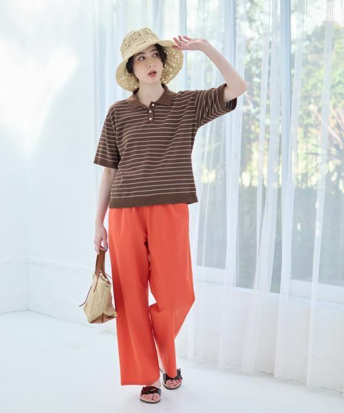 CARA O CRUZ / キャラ・オ・クルス ポロシャツ | ナローボーダーニットポロシャツ | 詳細8