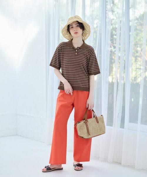 CARA O CRUZ / キャラ・オ・クルス ポロシャツ | ナローボーダーニットポロシャツ | 詳細9