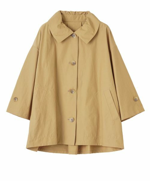 CARA O CRUZ / キャラ・オ・クルス その他アウター | ステンカラーライトコート（キャメル）