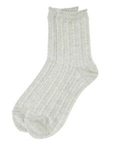 CARA O CRUZ / キャラ・オ・クルス ソックス | 透かしケーブル編みソックス