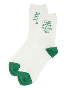 CARA O CRUZ / キャラ・オ・クルス ソックス | メッセージ刺繍クルーソックス