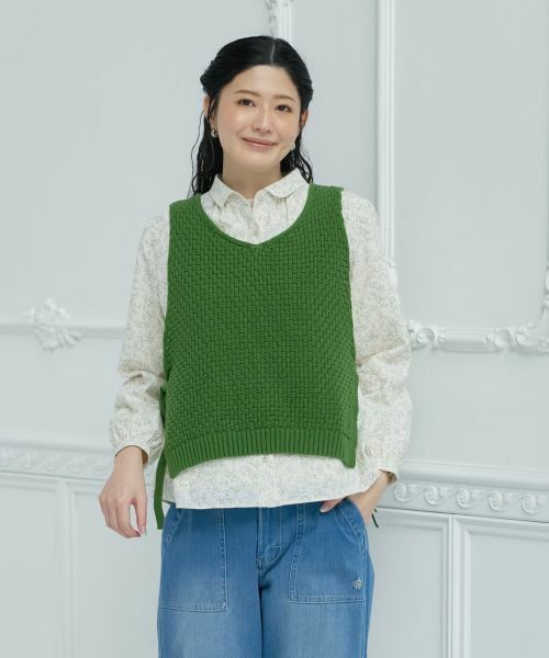 CARA O CRUZ / キャラ・オ・クルス その他小物 | Vネックのニットベスト | 詳細10