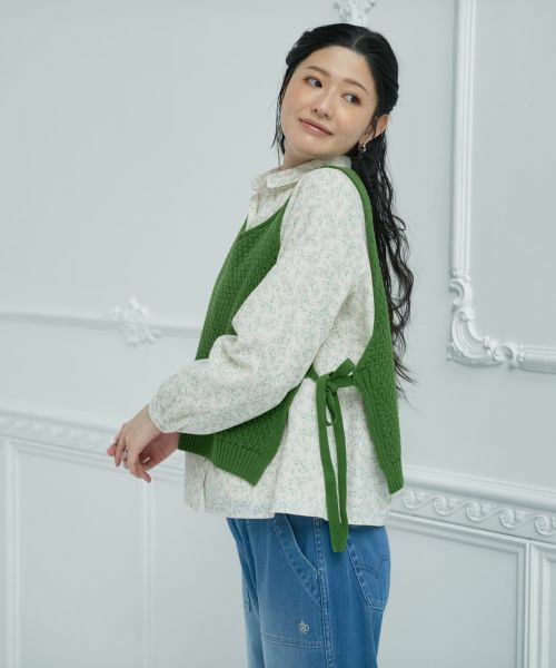 CARA O CRUZ / キャラ・オ・クルス その他小物 | Vネックのニットベスト | 詳細11