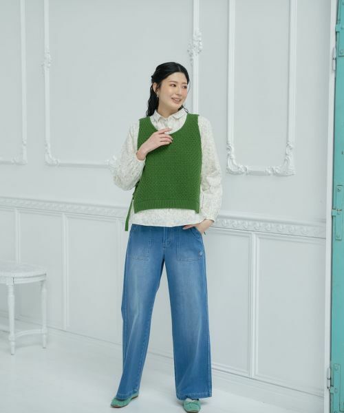 CARA O CRUZ / キャラ・オ・クルス その他小物 | Vネックのニットベスト | 詳細15