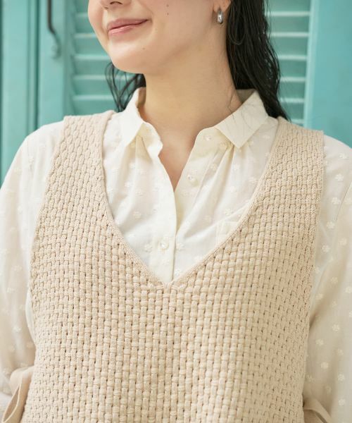 CARA O CRUZ / キャラ・オ・クルス その他小物 | Vネックのニットベスト | 詳細23