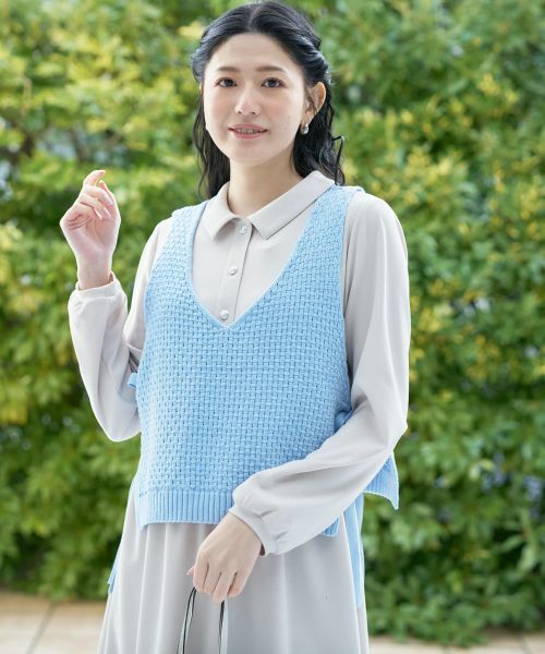 CARA O CRUZ / キャラ・オ・クルス その他小物 | Vネックのニットベスト | 詳細5